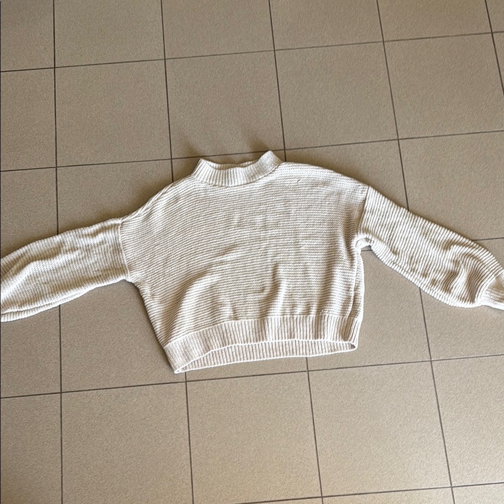 Hollister Cream Cowl Neck Sweater